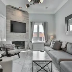 deco salon gris et bleu — Déco salon gris et bleu : associer les gris et doser le bleu